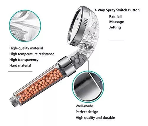 Cabezal de ducha iónico con 3 modos - additional image 3