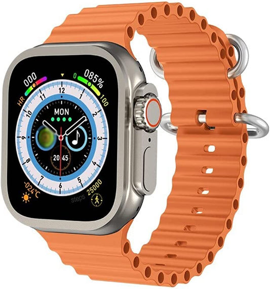 Smartwatch Ultra Pro con 2 correas ( naranja + negro )